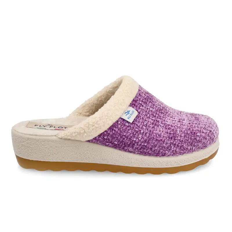 44W69QR-6319_A Cloth Woman Slipper Purple – Image 1
