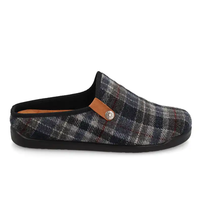46652JW-2001_A Cloth Man Slipper Blue – Image 1
