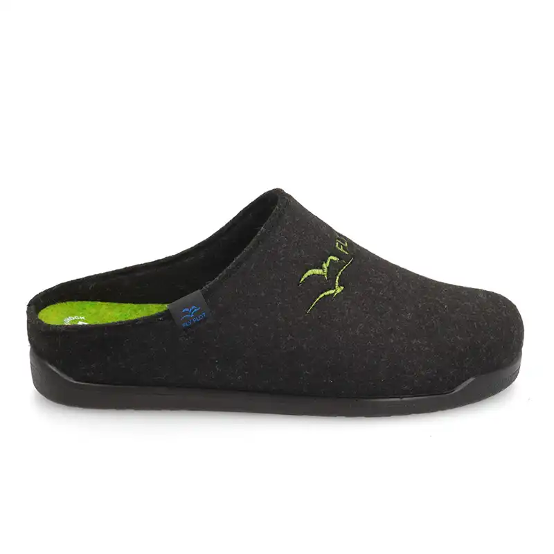46747FZ-2003_A Cloth Man Slipper Black – Image 1