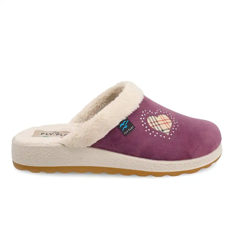 51X08PM-6316_A Cloth Woman Slipper Lilac – Image 1
