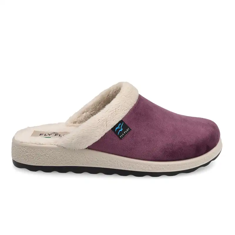 51X20PM-6416_A Cloth Woman Slipper Lilac – Image 1