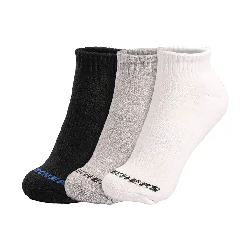 S111035-109_A 3Pk Unisex 1/2 Terry Qtr Crew White / Blue – Image 1