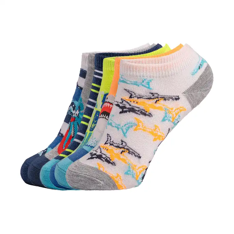 S117671-801_A 6Pk Boys Non Terry Low Cut – Image 1
