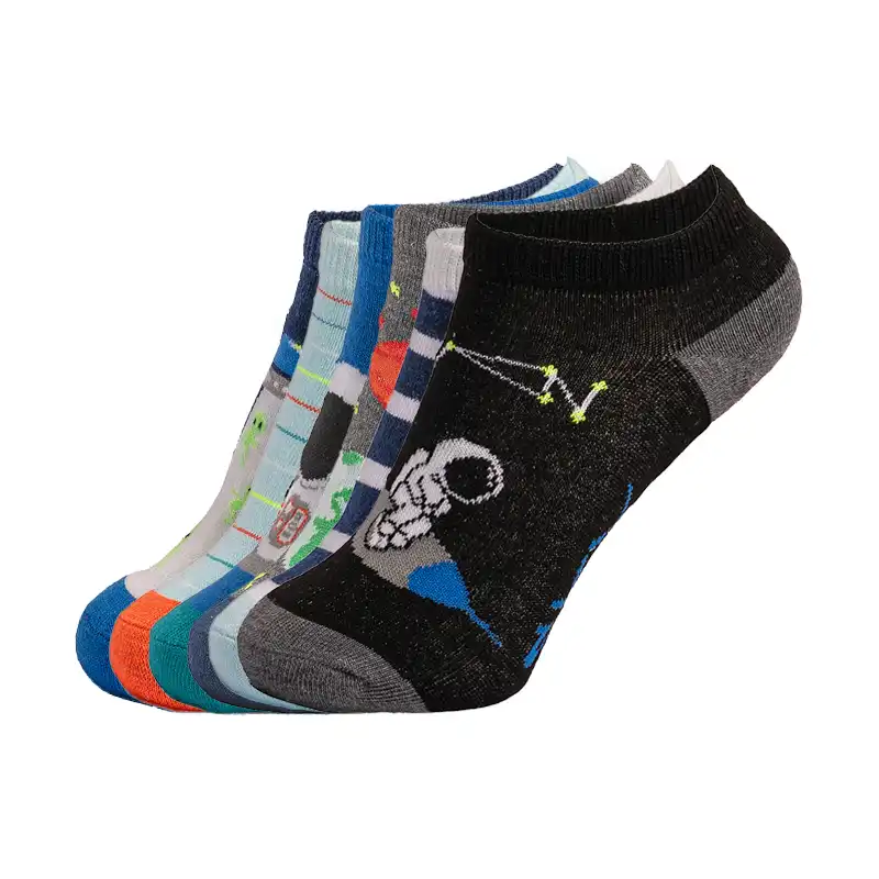 s117674-421_A 6Pk Boys Non Terry Low Cut – Image 1