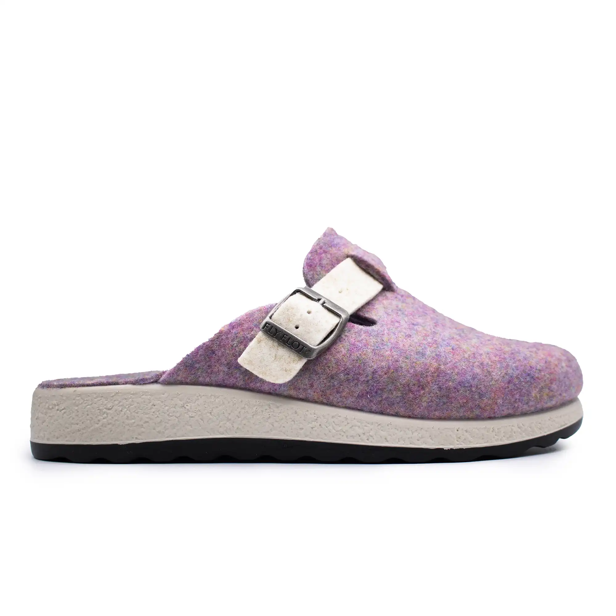 51W68FR-6463_A Cloth Woman Slipper Dark Lilac – Image 1