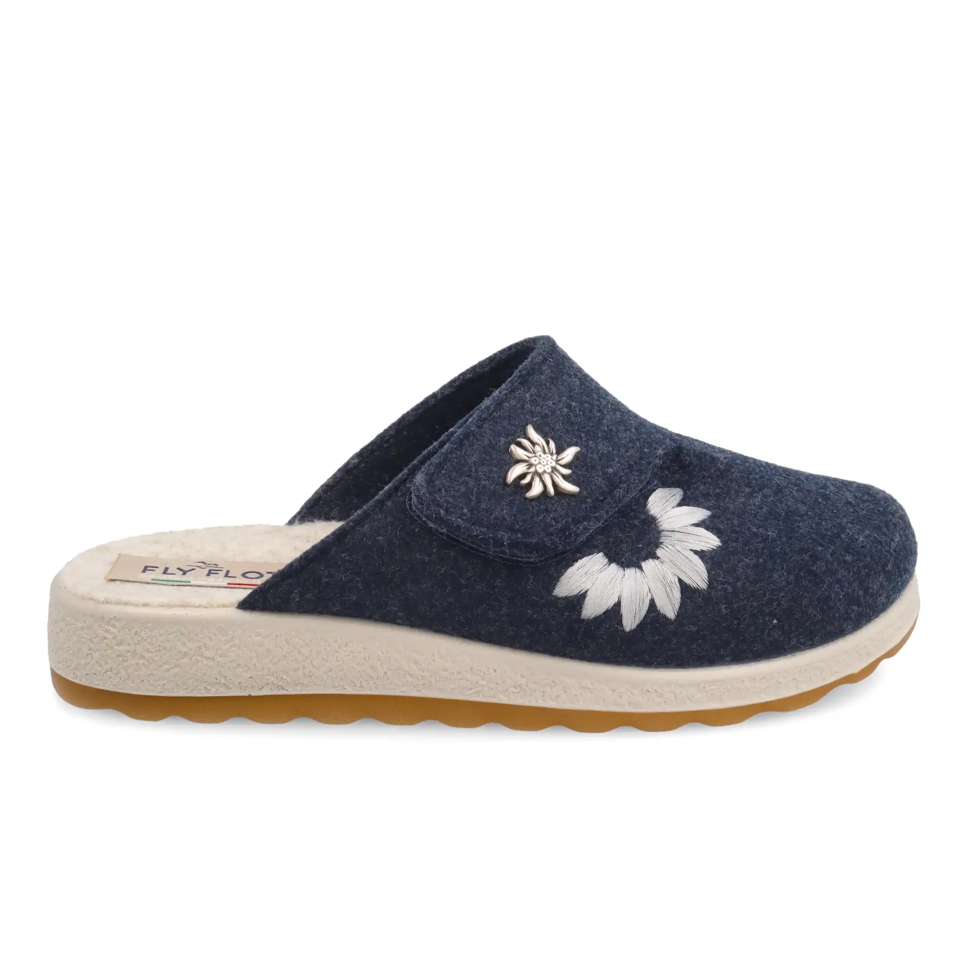 51Y10FR-6301_A Cloth Woman Slipper Blue – Image 1