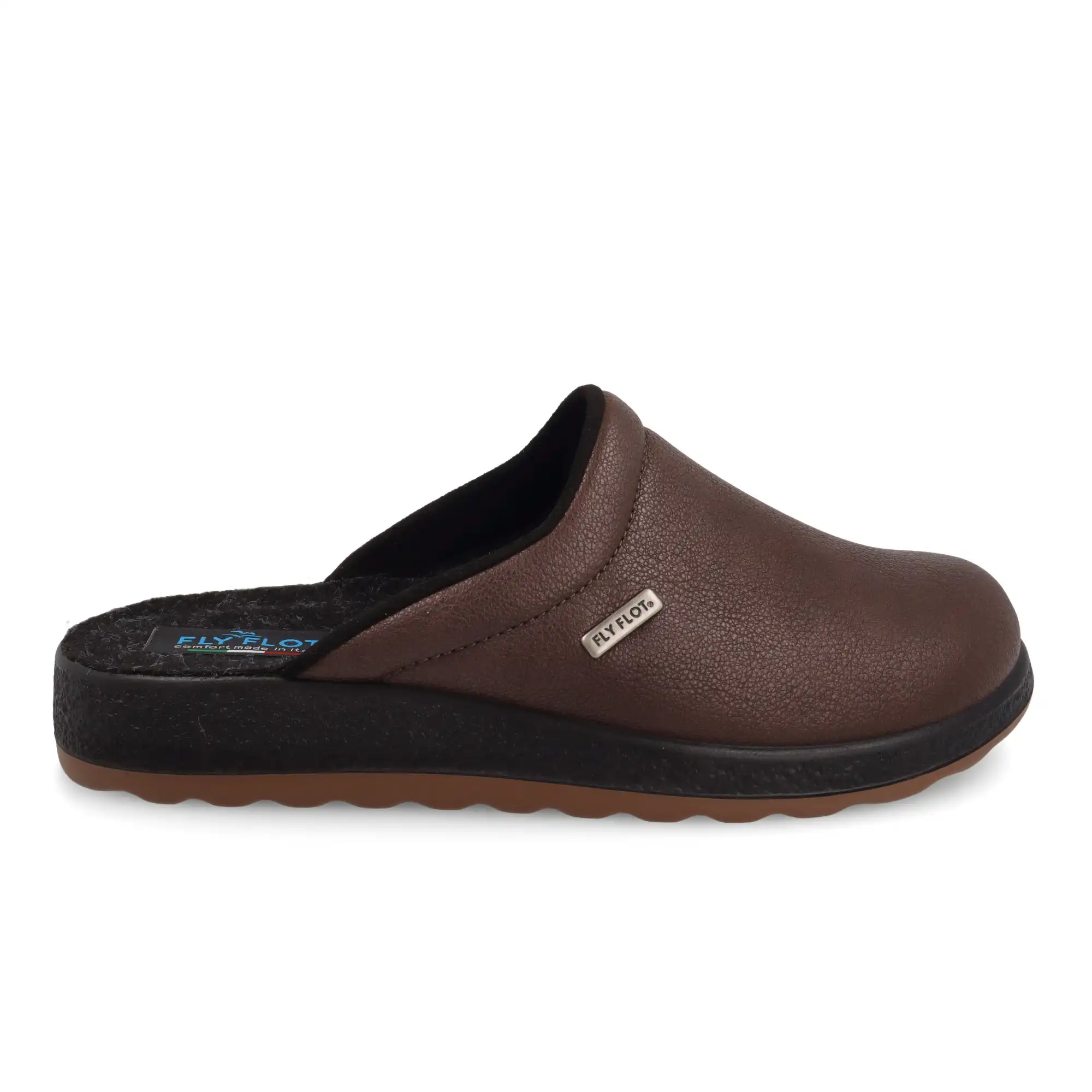 527192L-2507_A Synthetic Man Slipper Dark-Brown – Image 1