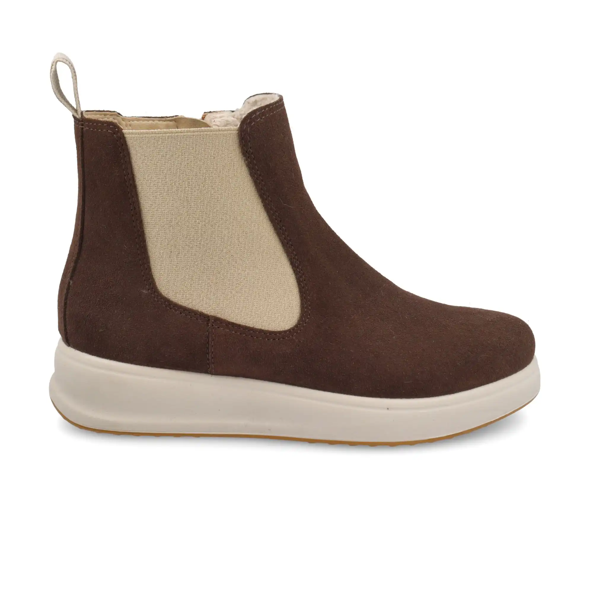 64Y65SX-6307_A Leather Woman Ankle Boot Dark-Brown – Image 1