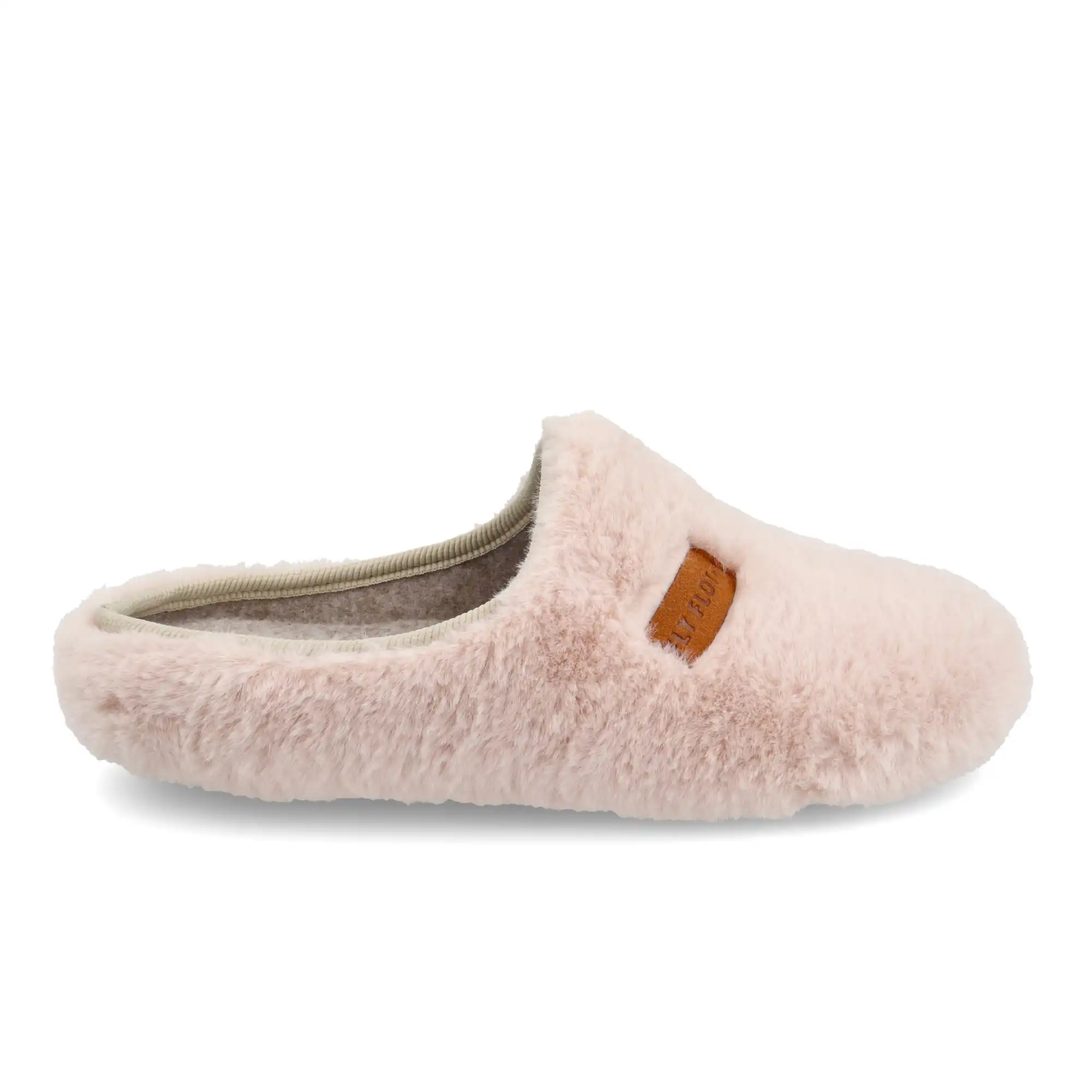 91X93IZ-6011_A Cloth Woman Slipper Deep Pink – Image 1