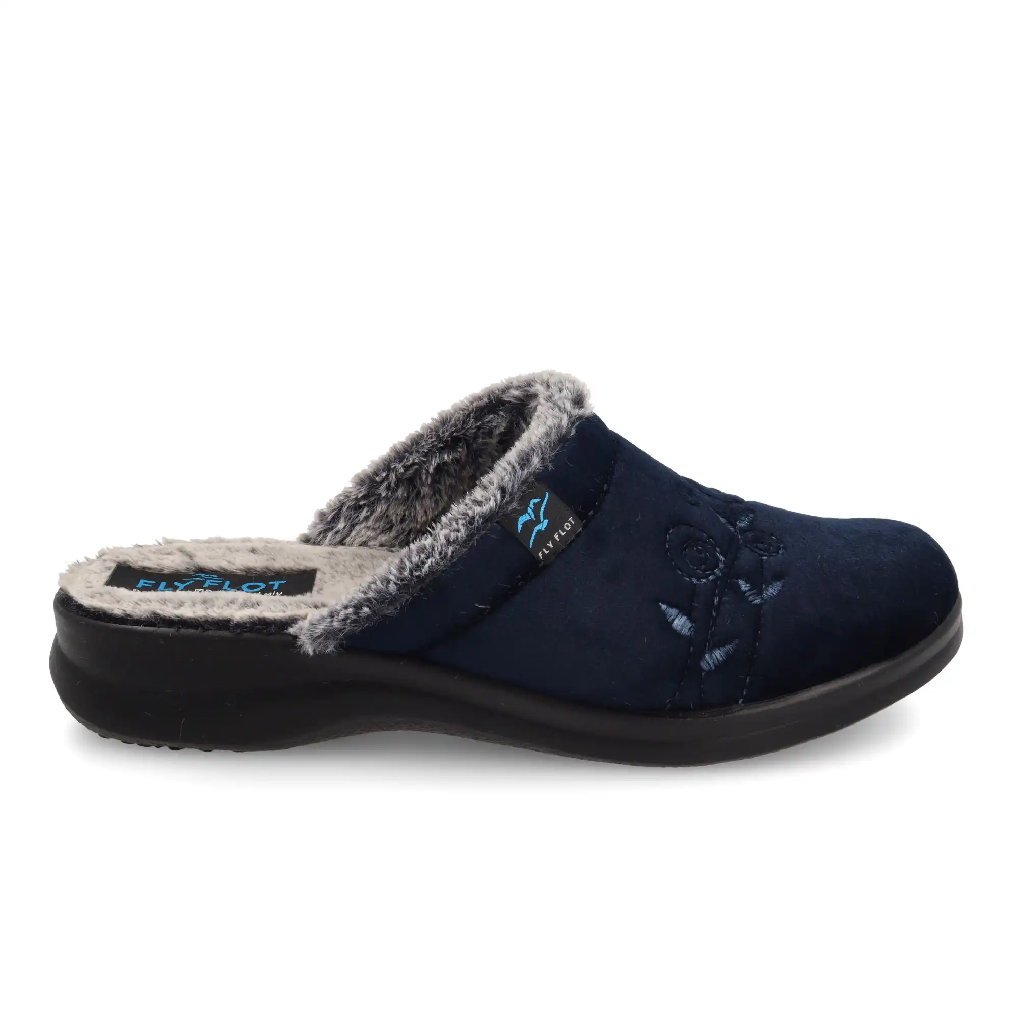 H9Y12PA-2001_A Cloth Woman Slipper Blue – Image 1