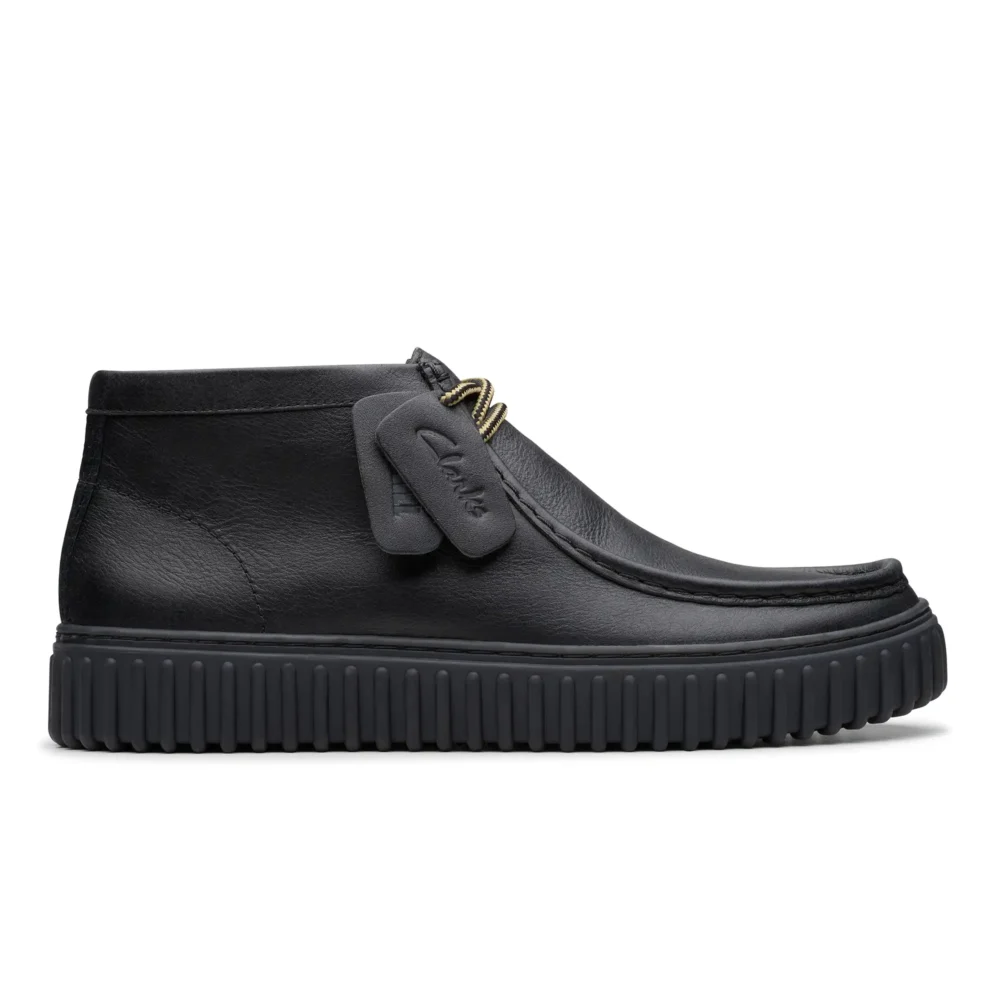 Torhill Hi Black Leather