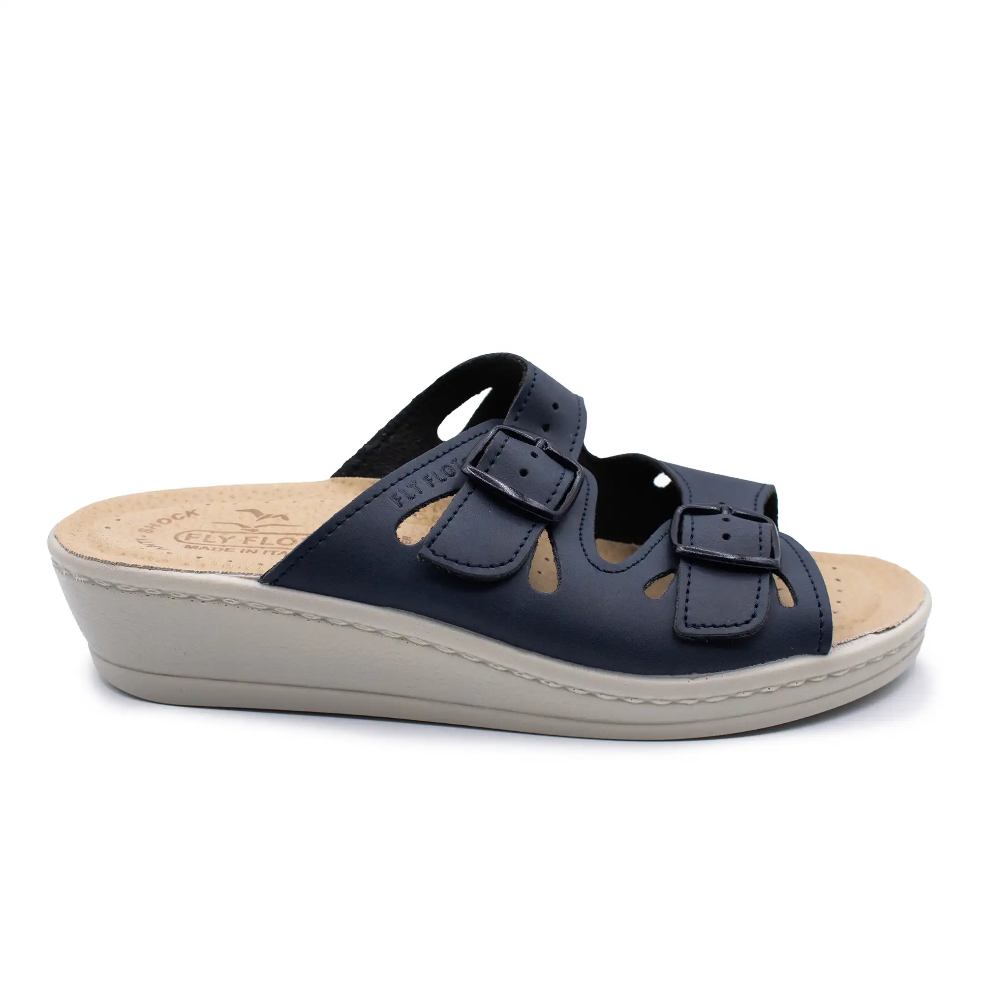 16008CE-6001_A Synthetic Woman Slipper Blue – Image 1