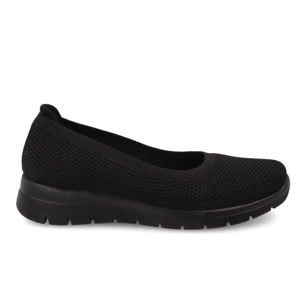 Cloth Woman Shoe Black