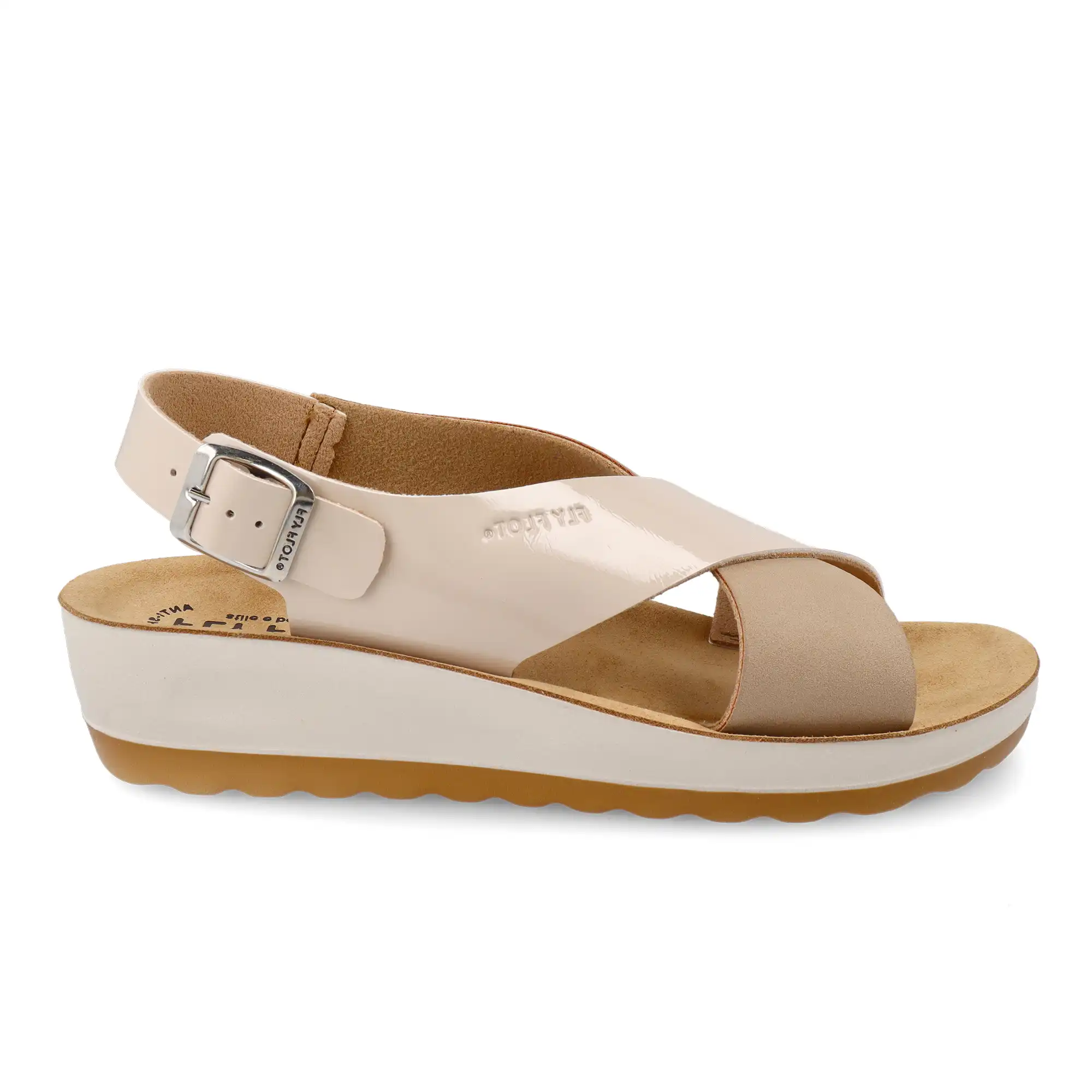 42G613C-6309_A Synthetic Woman Sandal Beige – Image 1