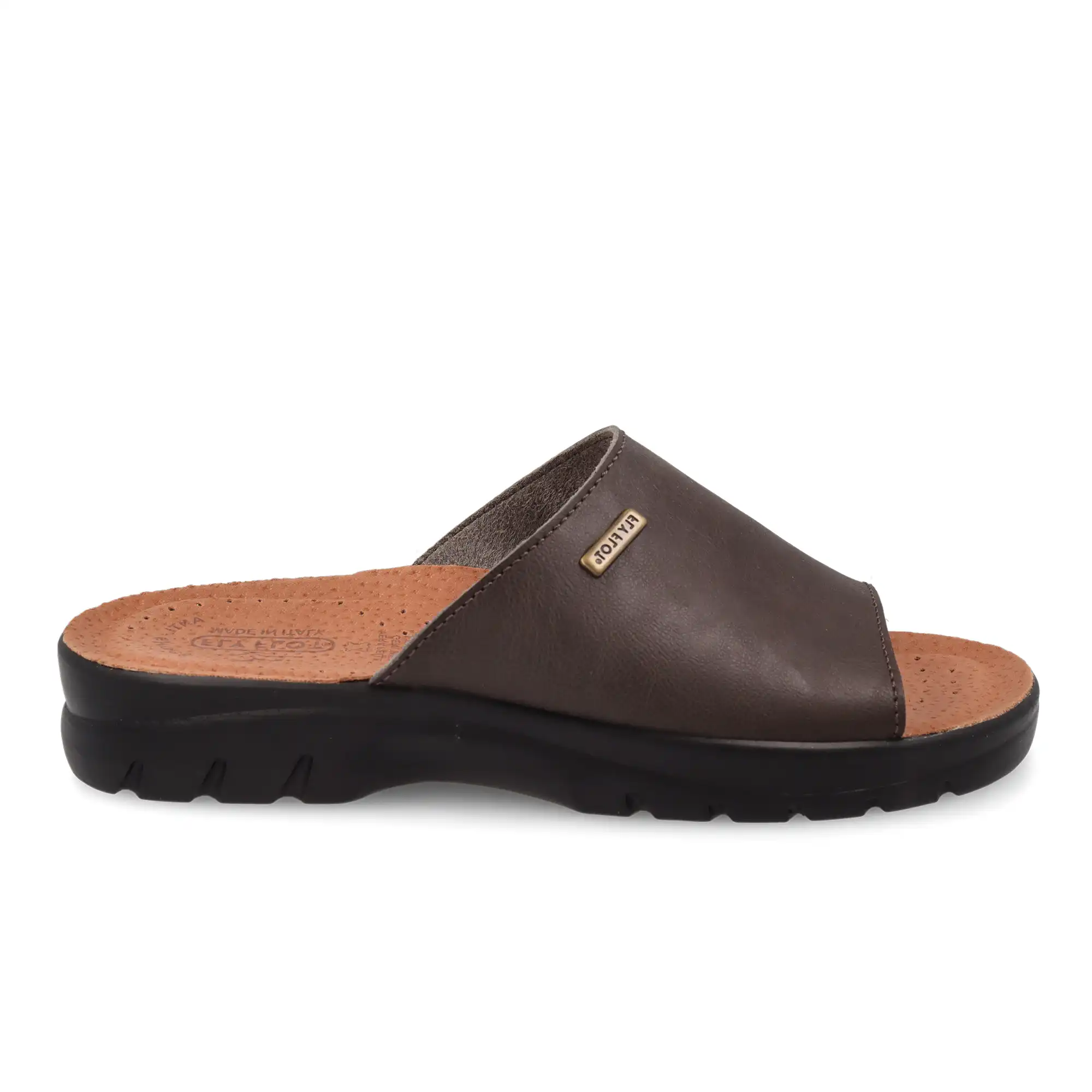 62441UE-2010_A Synthetic Man Slipper Brown – Image 1
