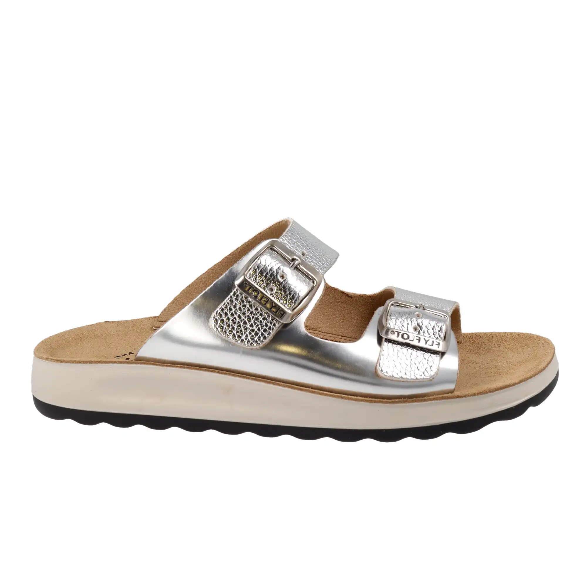 77G64ZC-6431_A Synthetic Woman Slipper Silver – Image 1