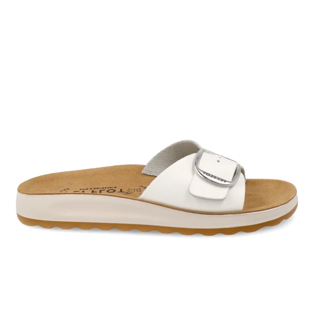 Synthetic Woman Slipper White