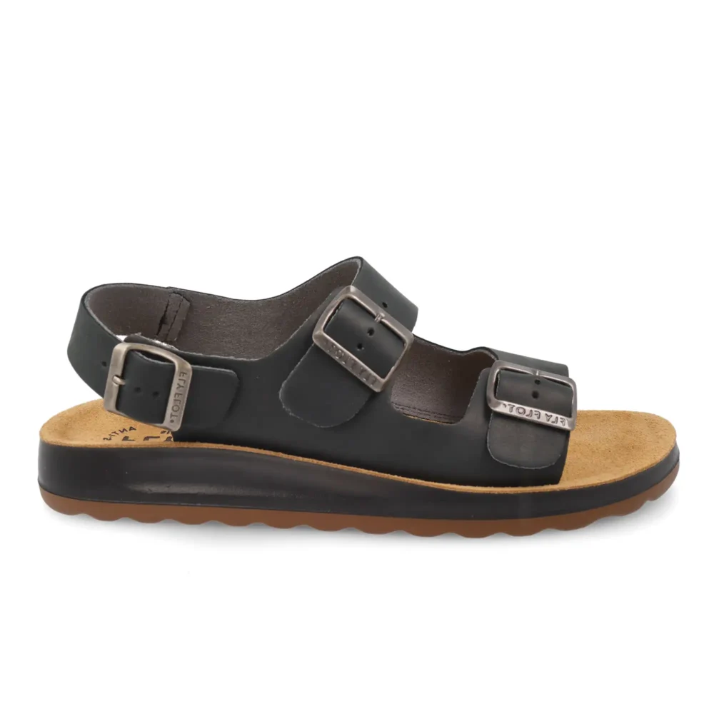 Leather Man Sandal Black