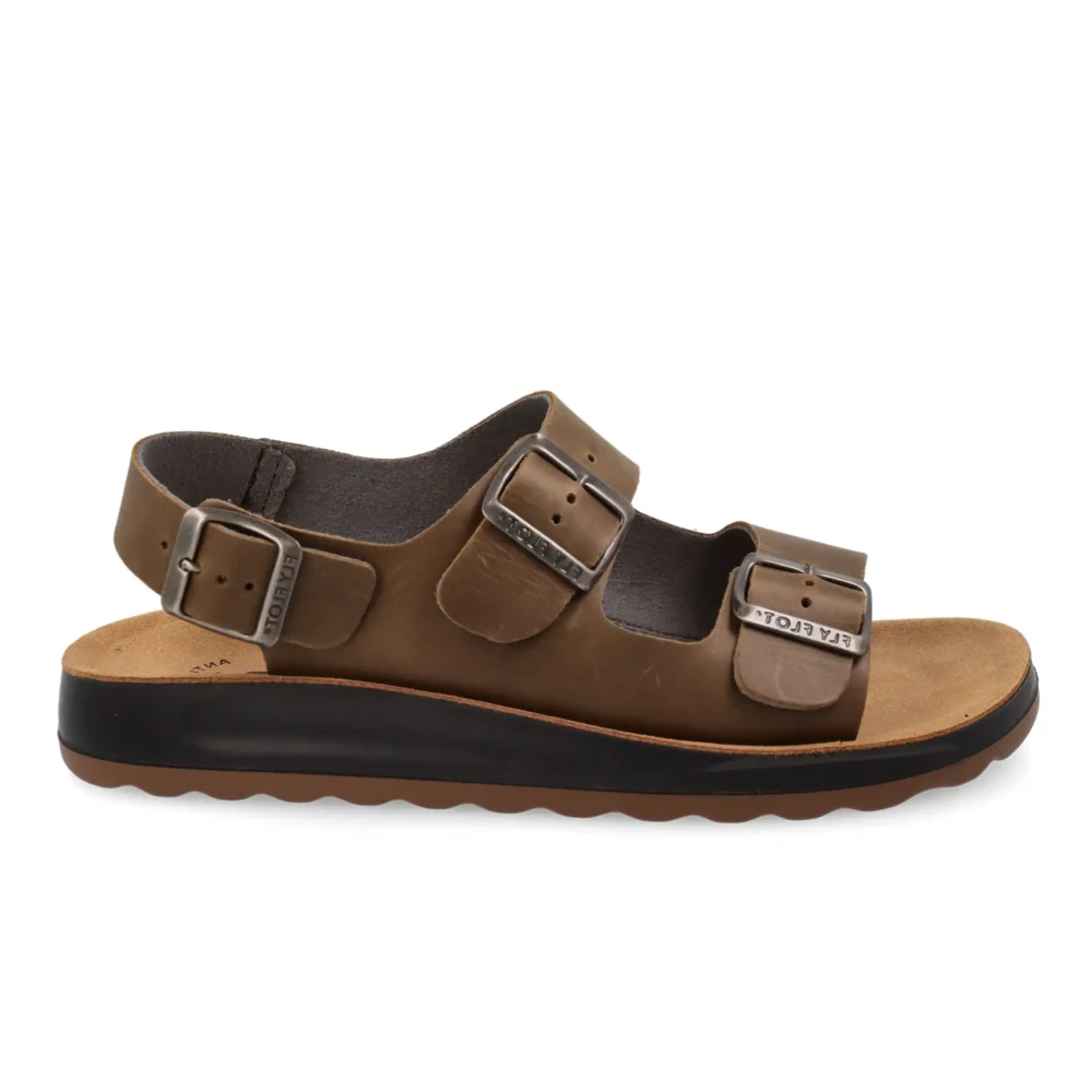 Leather Man Sandal Taupe
