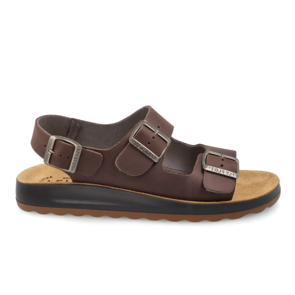 Leather Man Sandal Dark-Brown