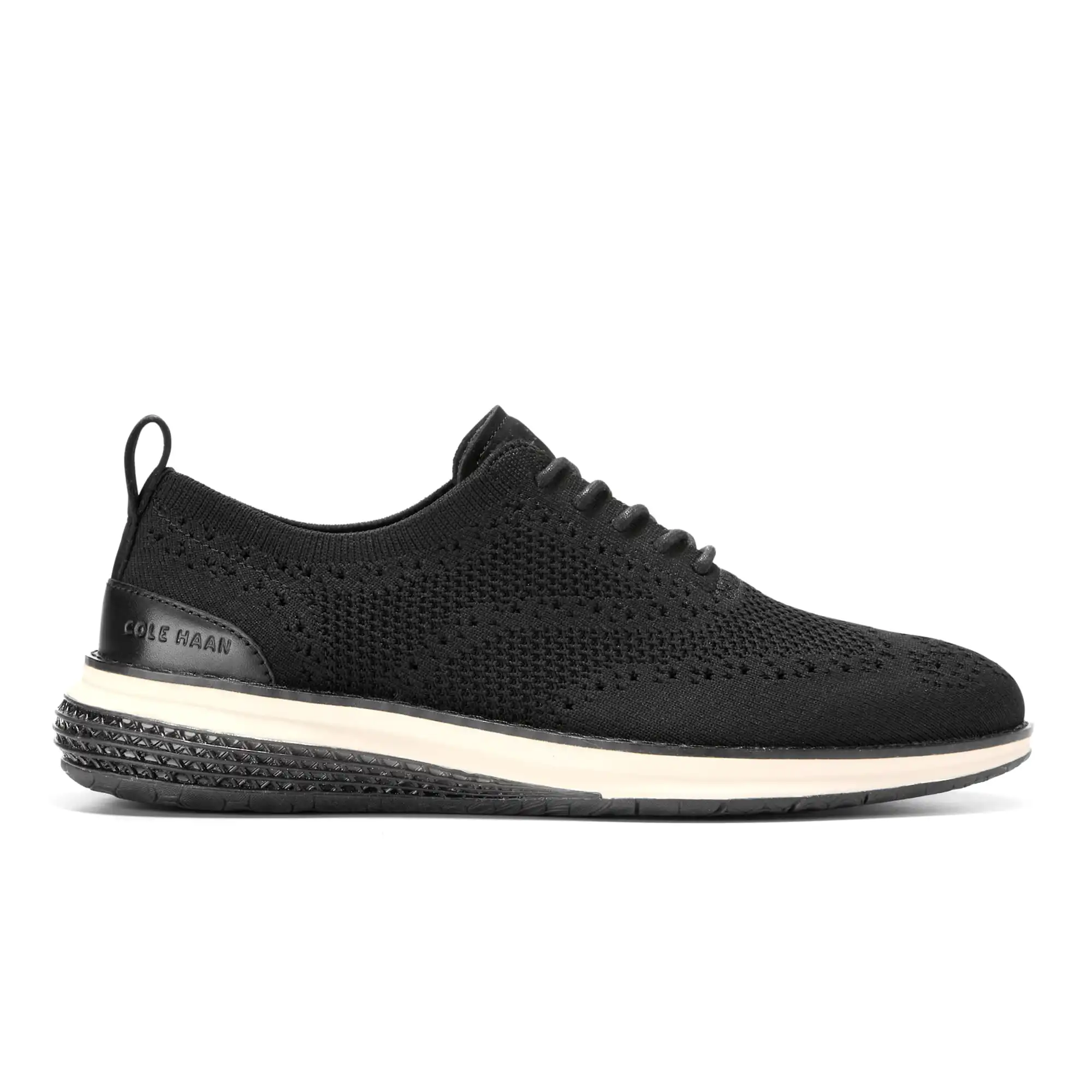 C40490_A Og Energyweave Stitchlite Wing Oxfords Black Ivory Ivory – Image 1