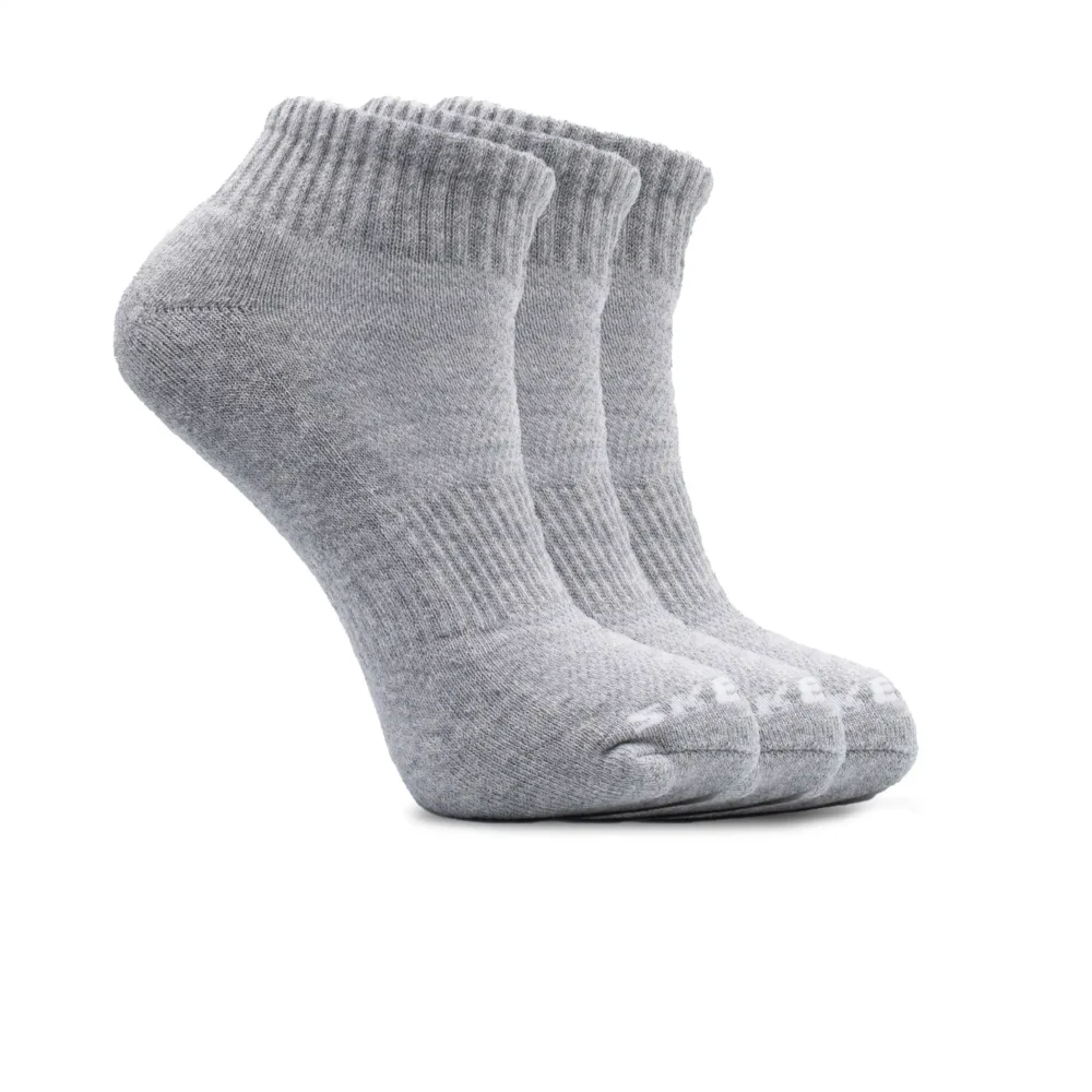 3Pk Unisex 1/2 Terry Qtr Crew