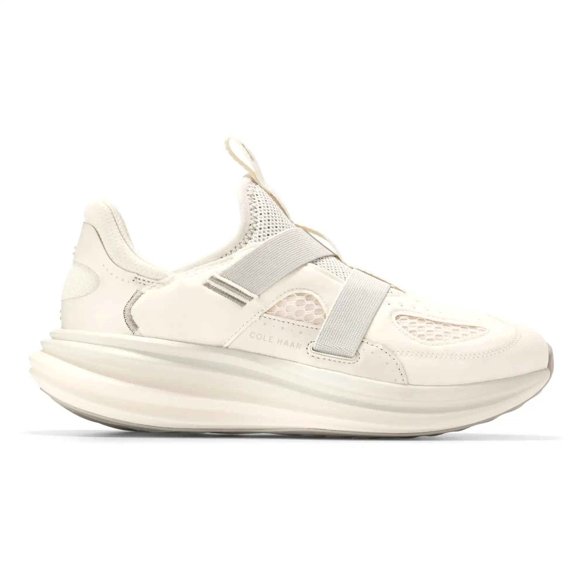 W32912_A Og Quadstar Monk Strap Running Sneakers Silver Birch Dove Ivory – Image 1
