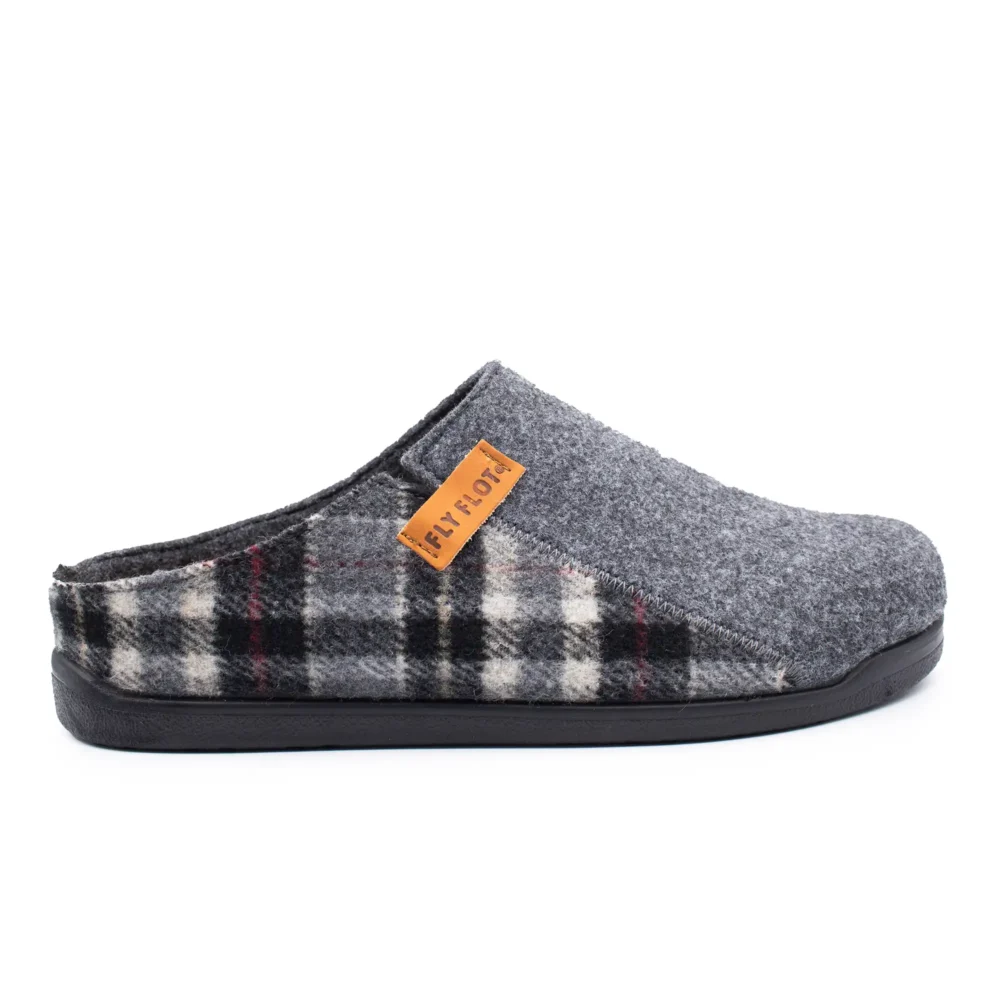 Cloth Man Slipper Anthracite
