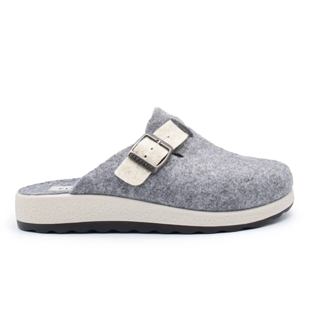 Cloth Woman Slipper Grey