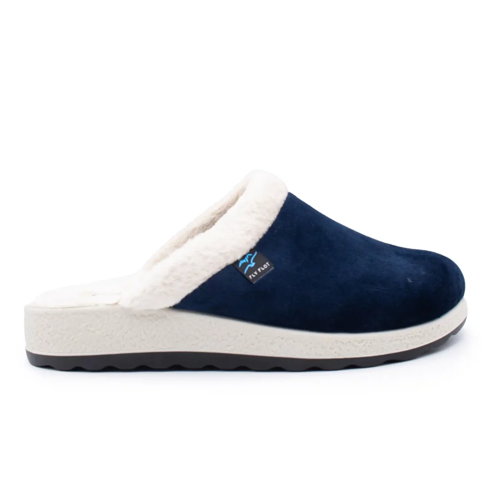 Cloth Woman Slipper Blue