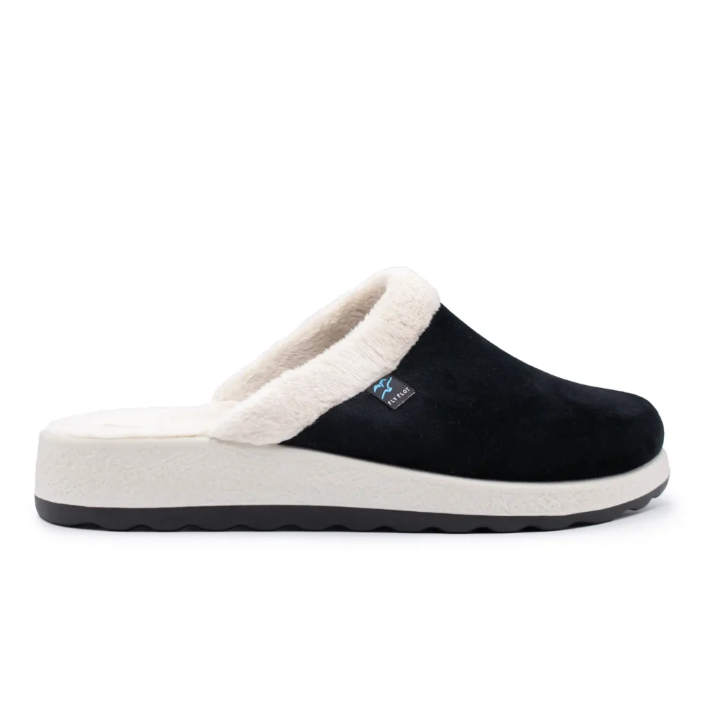 Cloth Woman Slipper Black