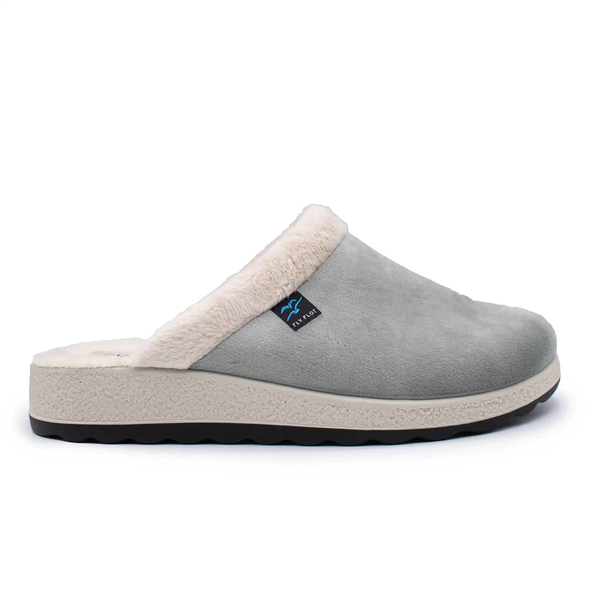 51X20PM-6451_A Cloth Woman Slipper Light Grey – Image 1