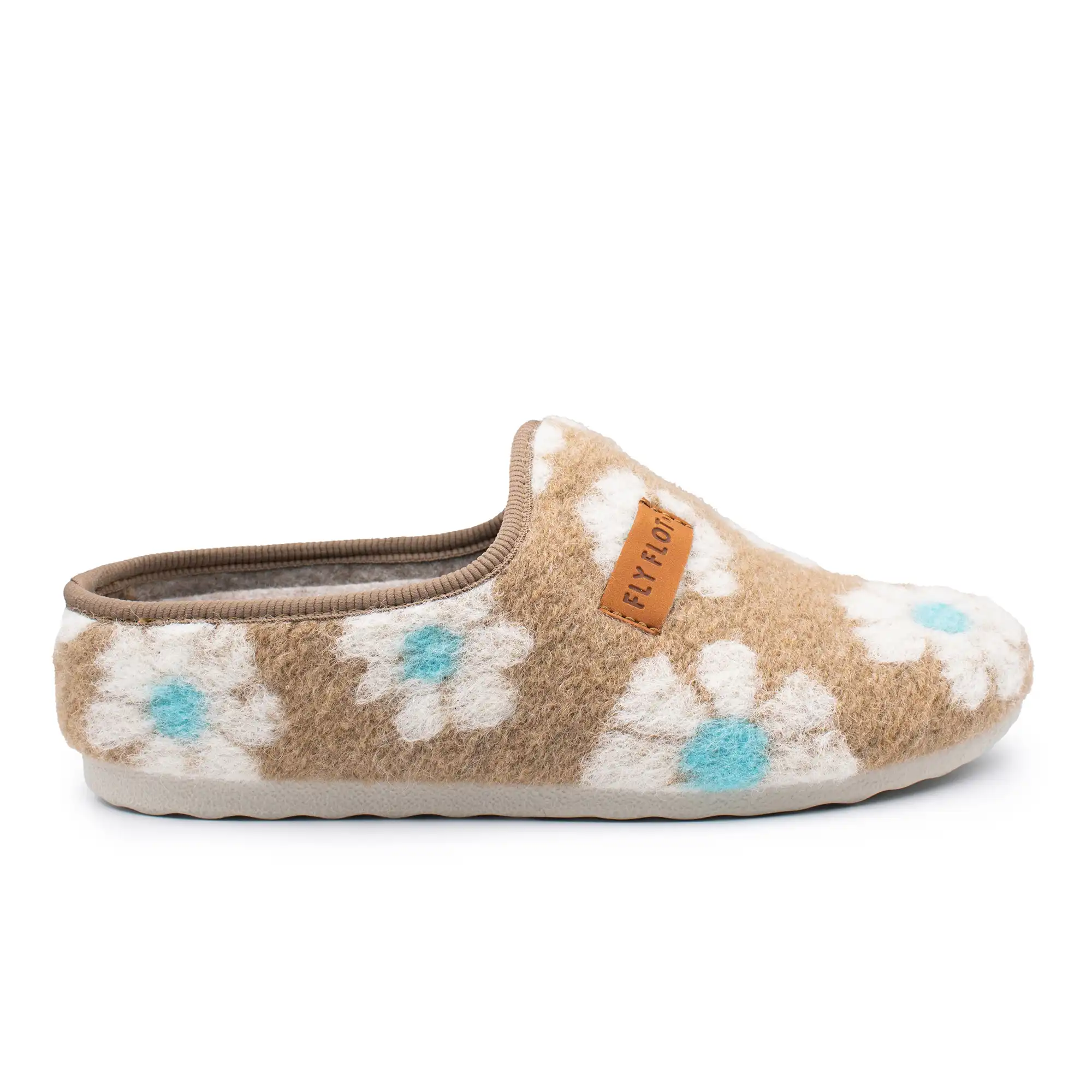 89X936Z-6028_A Cloth Woman Slipper Hazel – Image 1