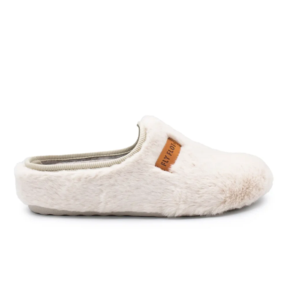 Cloth Woman Slipper Beige