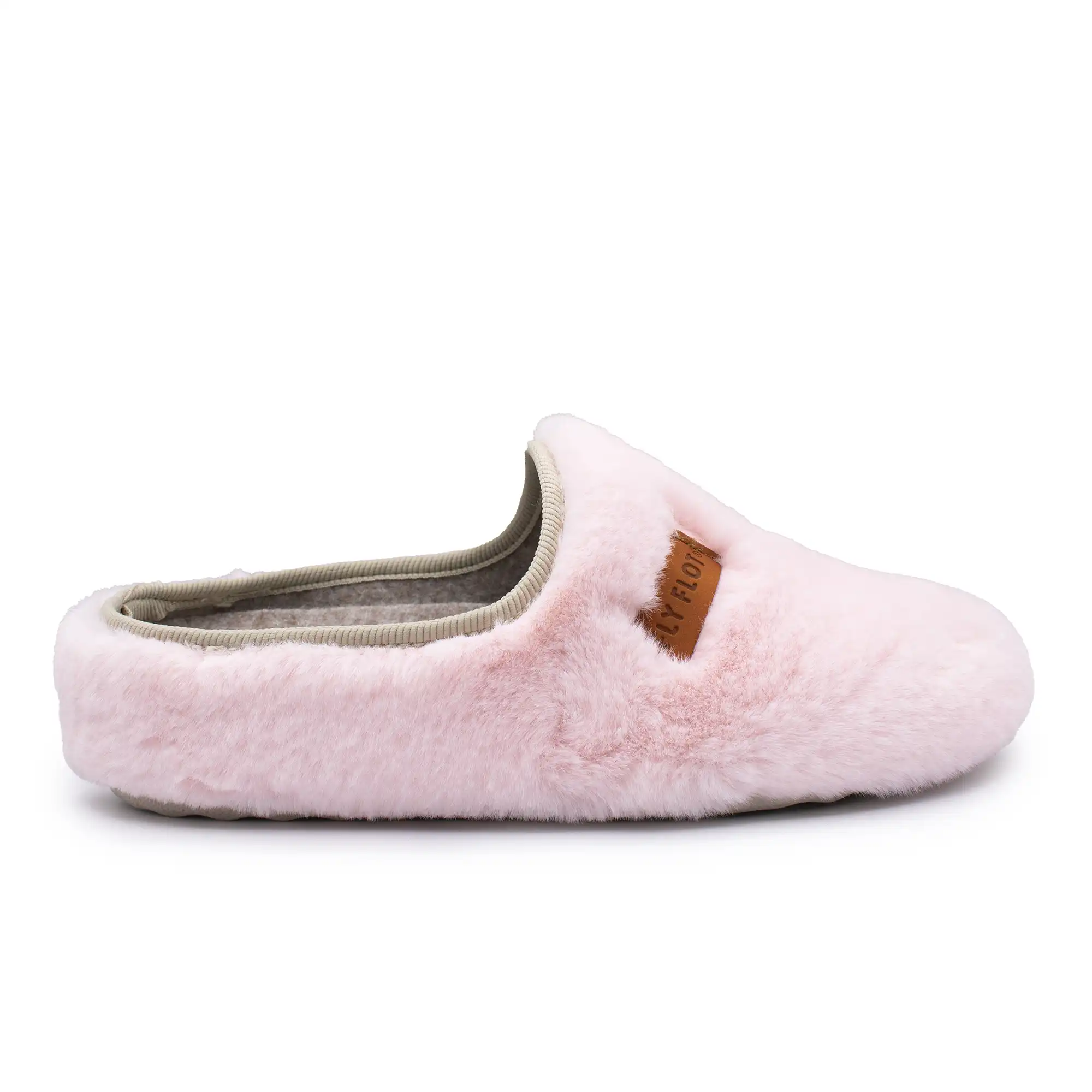 89X93IZ-6011_A Cloth Woman Slipper Deep Pink – Image 1