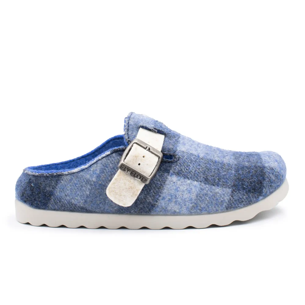 Cloth Woman Slipper Blue
