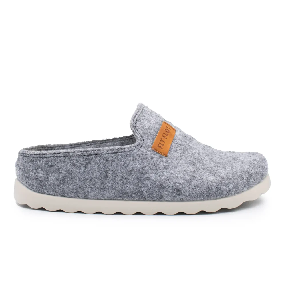 Cloth Woman Slipper Grey