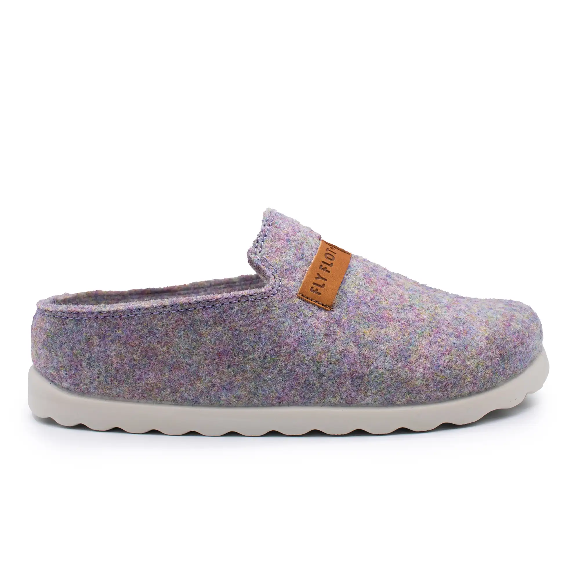 C3Z52FF-6086_A Cloth Woman Slipper Dark Lilac – Image 1
