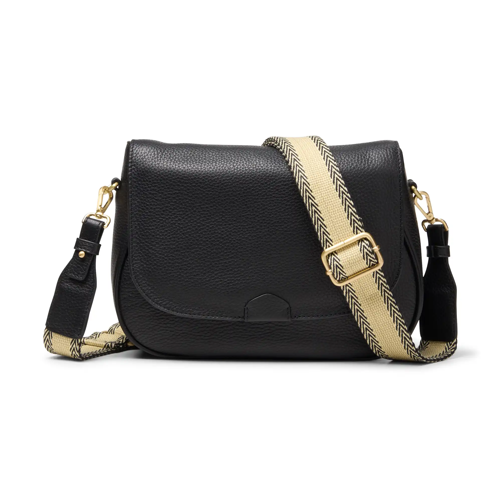 C26185050_A Utility Saddle Black Leather – Image 1